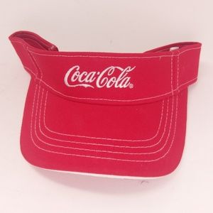 Coca Cola Sun Visor Coke Red Sunvisor Cotton Nice!